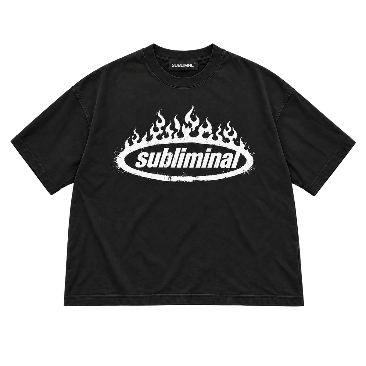 SUBLIMINAL Tee — Black, front product cutout