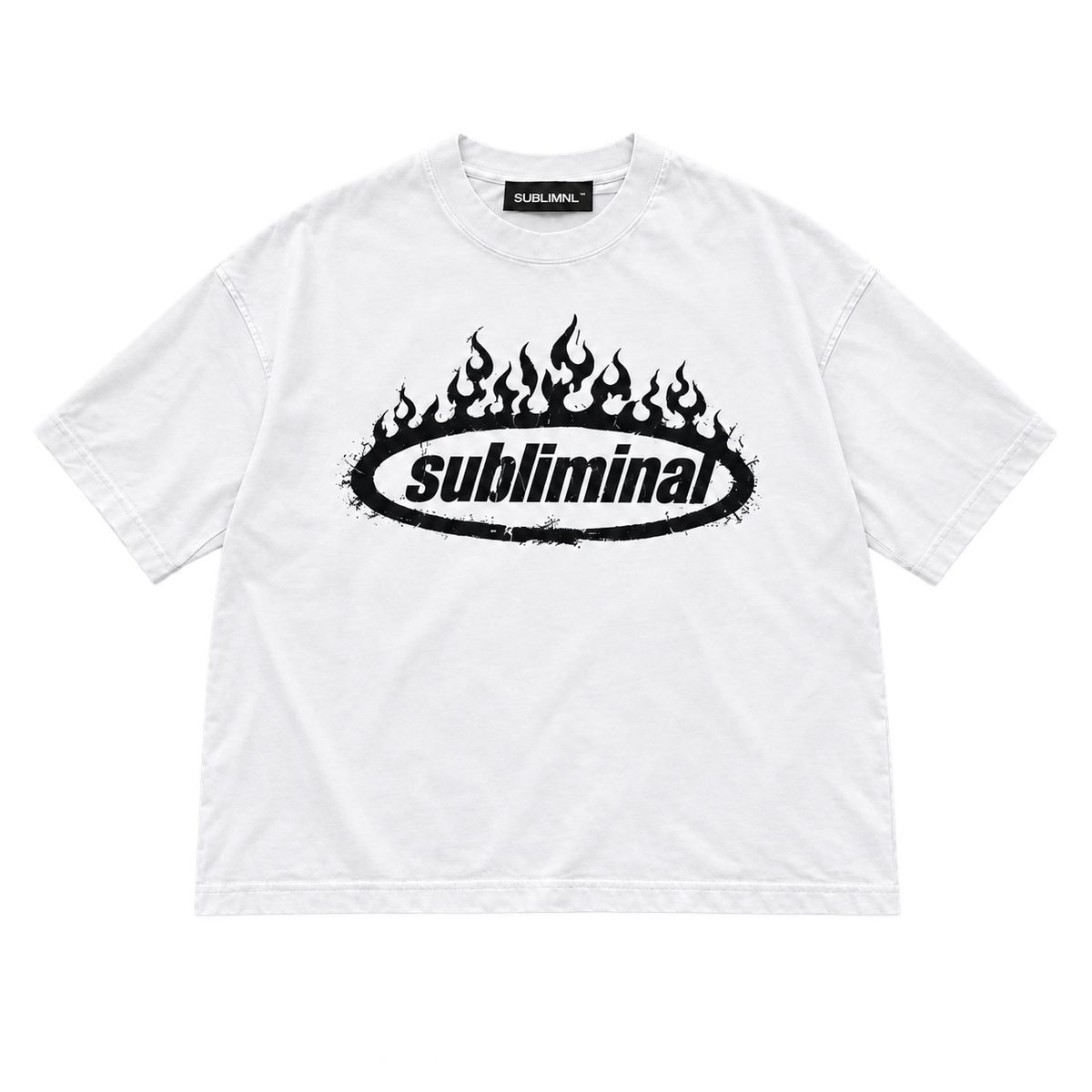 SUBLIMINAL Tee — White, front product cutout